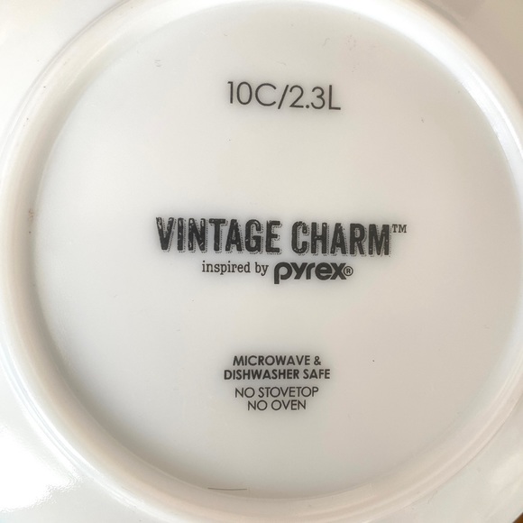 SOLD Pyrex 100th Anniversary Bowl Set Vintage Charm Rise & Shine Amish Blue - Picture 8 of 9